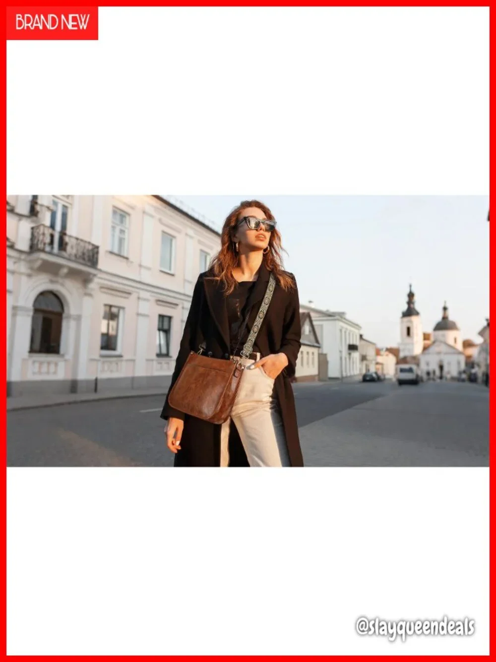 Women's Vegan Leather Hobo Crossbody Bag with Wallet Set 2PC